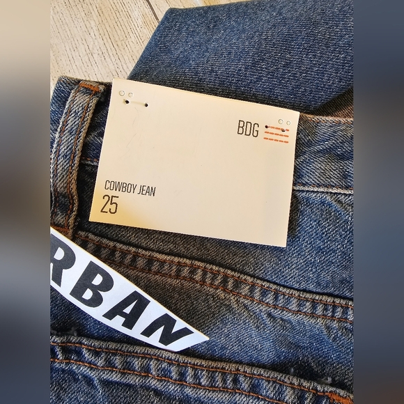 BDG Urban Outfitters Size 25 Cowboy Jeans Hi-Rise Straight Leg New w/ Tags - Picture 6 of 8